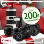 Objetivos y productos Canon con un reembolso de 200 euros