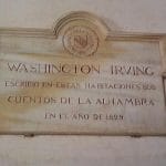 La Alhambra y su homenaje a Washington Irving