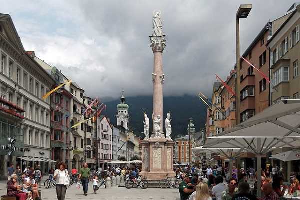 Columna de Santa Ana en el centro de Innsbruck