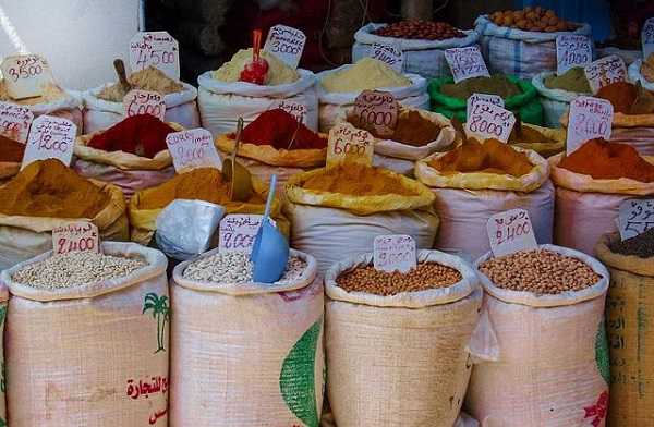 Gastronomía de Túnez - especias
