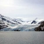 El glaciar Portage, en Alaska, desde Anchorage