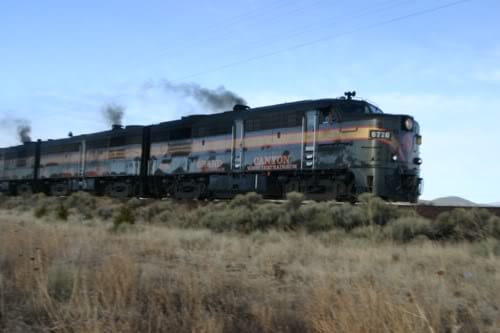 Tren de vapor al Gran Cañón