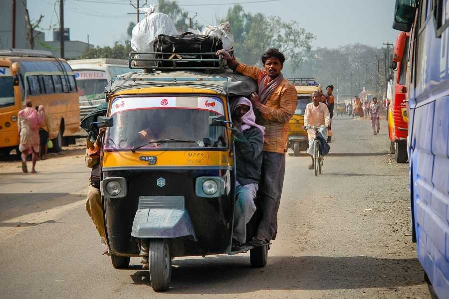 Información de India: transportes, rickshaw