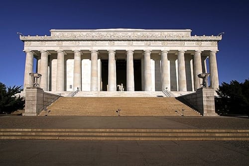 El monumento a Lincoln y Martin Luther King El monumento a Lincoln y Martin Luther King