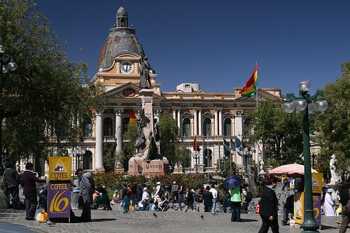 Plaza Murillo en La Paz
