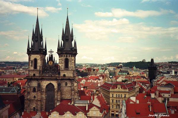 Vista de Praga - Iglesia Nuestra Señora de Tyn