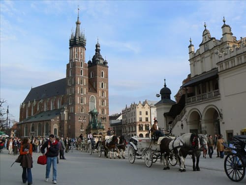 La Basílica de Santa María, en Cracovia La Basílica de Santa María, en Cracovia