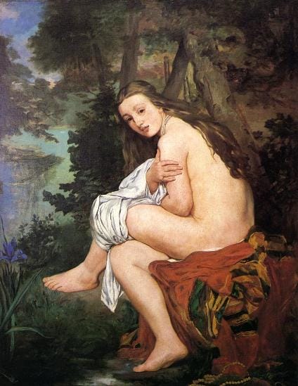 Niña sorprendida, Edouard Manet, Museo de Bellas Artes.