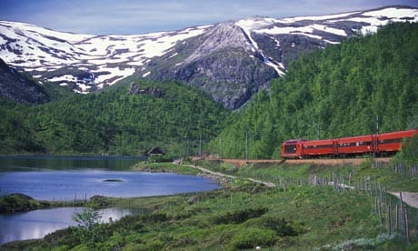 Los fiordos noruegos desde el tren