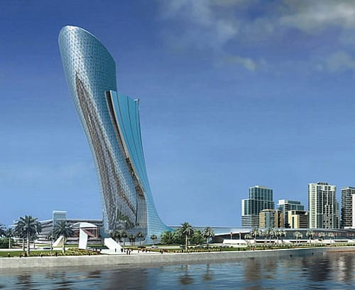 El Capital Gate de Abu Dhabi