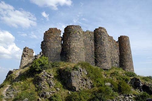 Las ruinas del Castillo Amberd, en Armenia