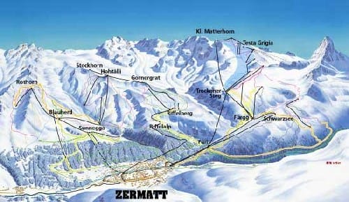 Temporada de esqui en los Alpes, Zermatt