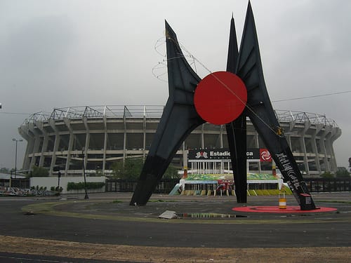 El imponente Estadio Azteca