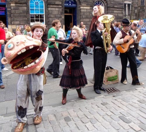 El Festival de Edimburgo, arte en las calles