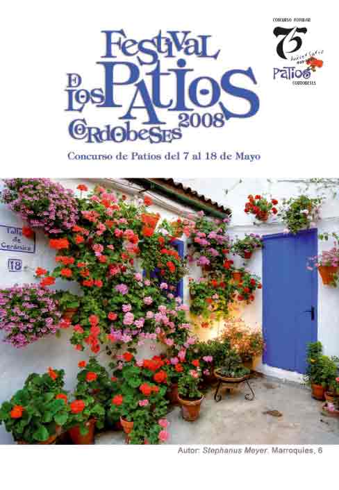 Cartel del Festival de los Patios de Córdoba 2008