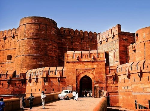 El Fuerte de Agra, en la India El Fuerte de Agra, en la India
