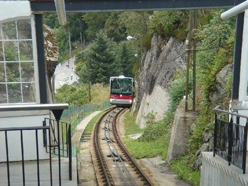funicular floibanen en Bergen