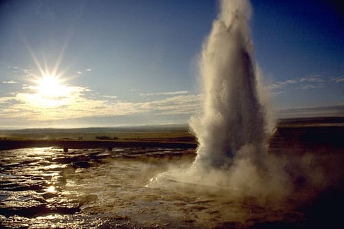 geyser en Islandia
