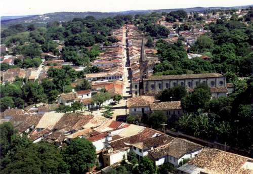 Centro histórico de Goiás, en Brasil