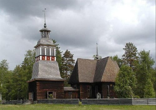 La Iglesia Petäjävesi, en Finlandia