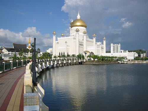 La mezquita Sultán Omar Ali Saifuddin, en Brunei