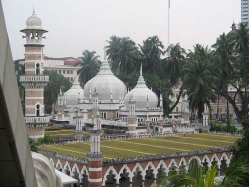 La mezquita Masjid Jamek, en Kuala Lampur