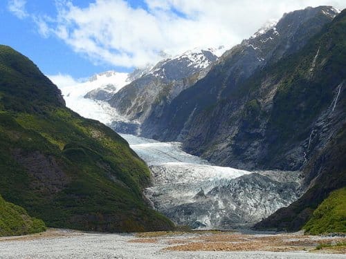 El Glaciar Franz Josef, en Nueva Zelanda