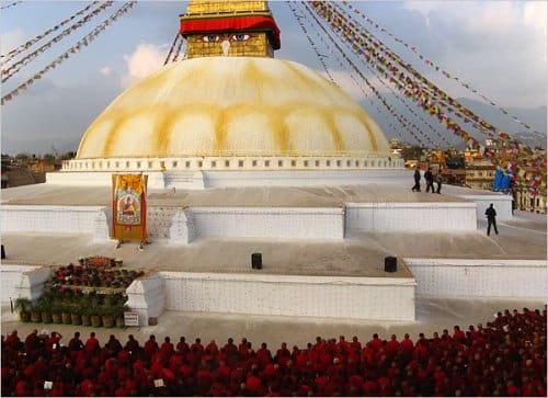 La stupa de Bodhnath, Nepal