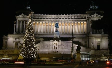 Arbol navideño, Plaza Venecia, Roma