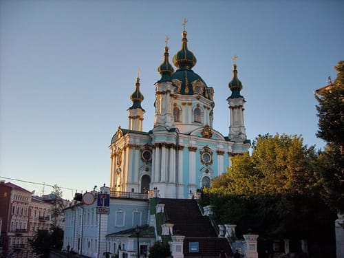 La Iglesia de San Andrés, templo sin campana en Kiev La Iglesia de San Andrés, templo sin campana en Kiev
