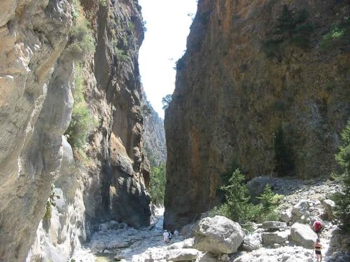 La Garganta de Samaria, en Grecia La Garganta de Samaria, en Grecia