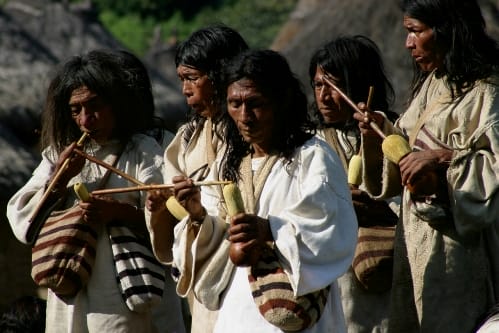 Grupo de nativos Kogui
